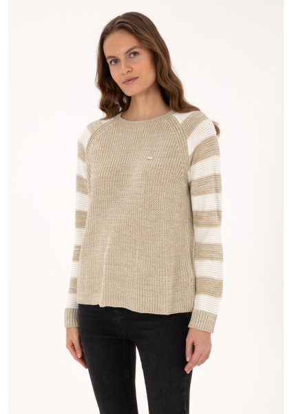 Kadın Açık Haki Kazak /triko 50308900-VR183 modelleri