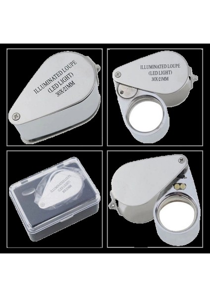 Kontrol, Için Özel Kutulu Metal Işıklı Lup 30X21 fiyatları