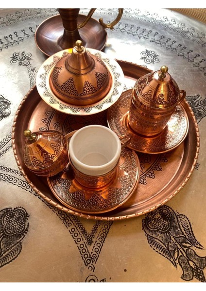 Bakır El Işlemeli Bakır Fincan Se modelleri