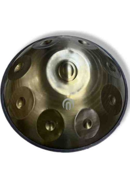 Steel Handpan 9 Nota Re Minör (Çanta+Renkli Kuşak+Bakım Yağı)