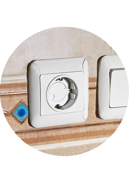 Bebek Güvenlik Prizmatik Beyaz 6 Adet fiyatları