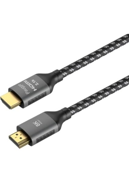 Ultra Sertifikalı Hdmı® 2.1b Kablo - (2.1b/2.1/2.0b/2.0/1.4) 10K, 8k 60Hz, 4K 240Hz 165Hz 144Hz 120Hz 60Hz, Earc, Hdcp2.3, Hdr, D-Hdr, Dolby Vision, Dolby Atmos (2m) modelleri