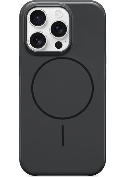 16 Pro Kılıf - Magsafe, Çizilmeye Dayanıklı Koruyucu Kılıf, Ince Form, Mikrofiber Kaplama - Gece Siyahı