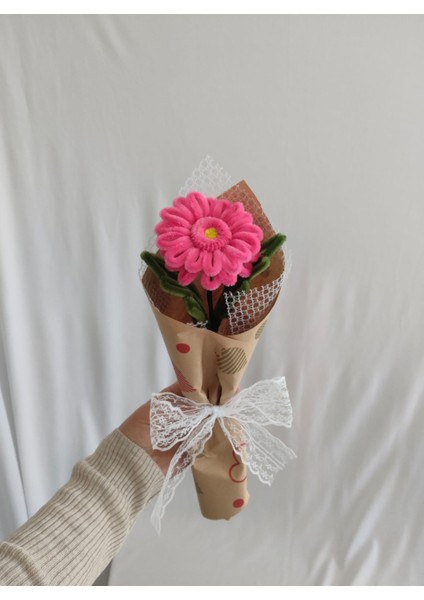 El Yapımı Gerbera Şönil Çiçek Buket – Dekoratif, Solmayan, Hediye Için Ideal fırsatları