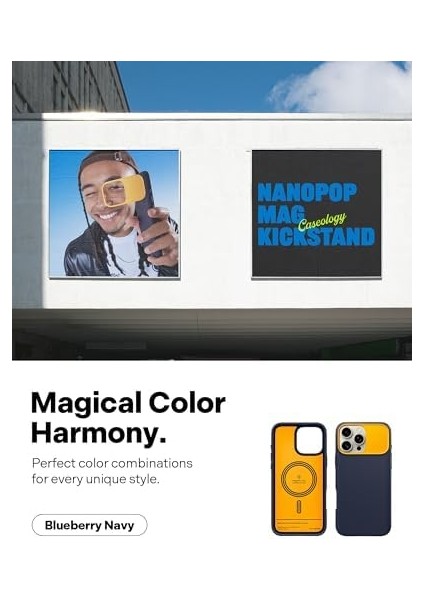 16 Pro Max Silikon Kılıf Pop Mag &apos;lı Hava Kanalı Teknolojisi™ Askeri Sınıf Koruma Navy Kaymaz Kapak - ACS08056 fiyatları