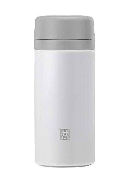 Thermoçay Demlikli 420 ml | Paslanmaz Çelik | Beyaz-Gri modelleri
