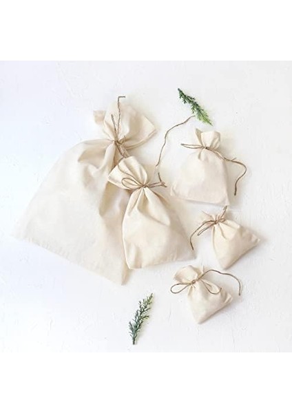 Düz Krem Ham Bez Kese, 15X25 cm 10 Adet modelleri