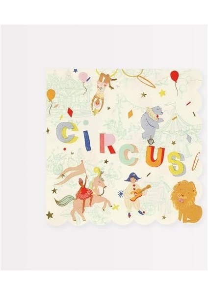 - Circus Large - Sirk Peçeteler (L) (X16) modelleri