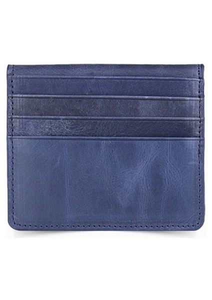 Guard Antik Lacivert Patlı Tasarım Deri Kartlık fiyatları