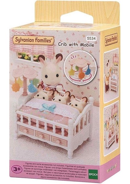 Sylvanian Families Dönenceli Beşik – Minyatür Bebek ve Aksesuar Seti