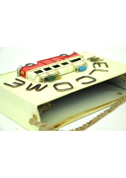 Dekoratif Metal Saksı Vintag Minibüs Temalı Hediyelik fırsatları