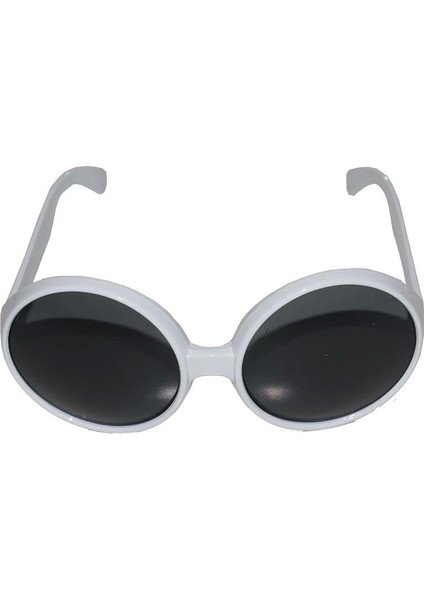 80 Li Yıllar Beyaz Renk Nostalji Yeşilçam Parti Gözlüğü - Lisinya