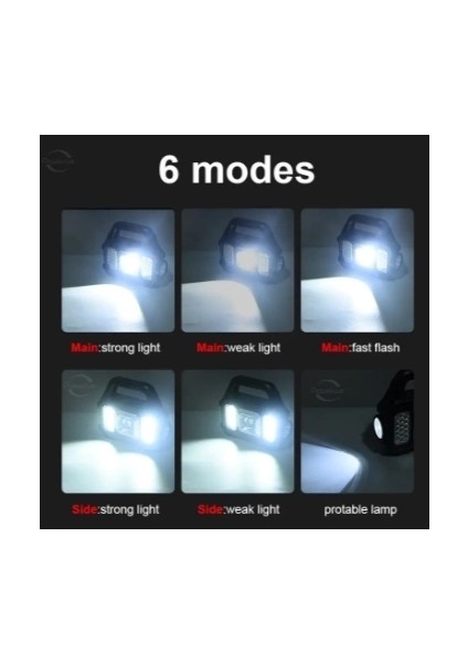 P-880A Solar Powerbanklı Şarjlı Taşınabilir Güçlü Fener ( Lisinya ) fırsatları