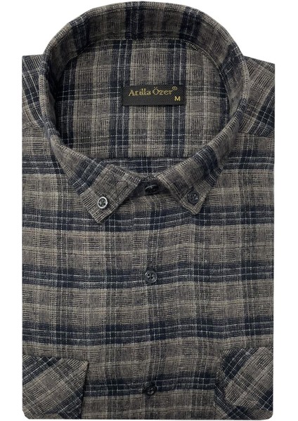 Kışlık Kaşmir Erkek Gömlek - 7463