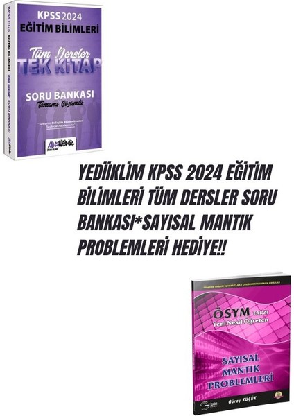 Yediiklim Kpss 2024 Eğitim Bilimleri Tüm Dersler Soru Bankası*sayısal Mantık Problemleri Hediye!!