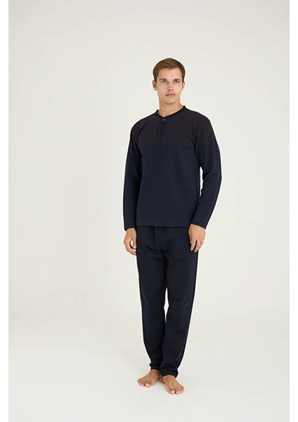 Uzun Kol Erkek Pijama Takım 8065 modelleri