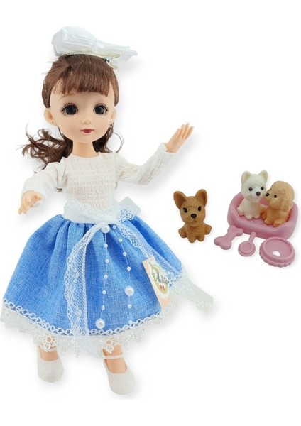 Anbibi Premium Bebek Hareketli Aksesuarlı - WX197-1-MAVİ (Lisinya)