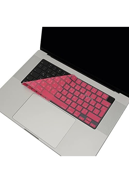 MacBook Klavye Koruyucu Arapça Baskılı Uk-Ters L Enter Tipi Air 13,6-15,3inç- Pro 14,2-16,2inç M1-M2-M3-M4 Pro Max Uyumlu, Silikon Klavye Filmi, Ultra Ince Hafif Yıkanabilir Açık Pembe fiyatları