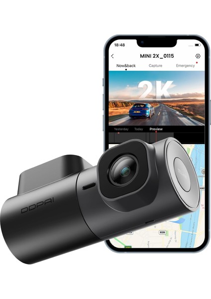 2k Cam, Qhd 1440P Araba Cam Ön, Otomobiller Için Kamera, 5g Wifi, Aı-Isp Gece Görüş, 360 ° Dönebilir, Akıllı App, Adas, Wdr, Aov 20 Gün Izleme, Destek 256GB Tf Kartları