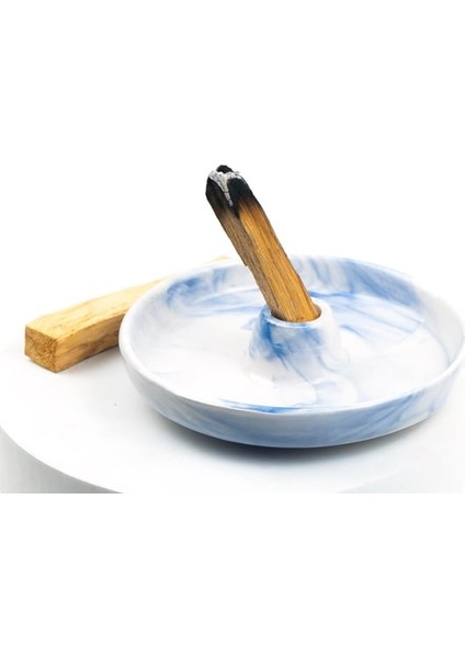 Ağaç Tütsülük - Mavi - Seramik