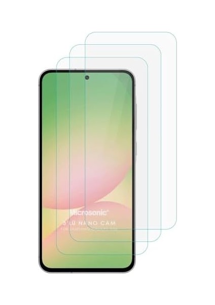 A36 Screen Protector Glass Cam Ekran (3`lü Paket) [ A36 ile Uyumlu Ekran - Şeffaf] modelleri