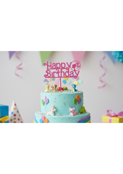 Barbie Happy Birthday Pasta Süsü