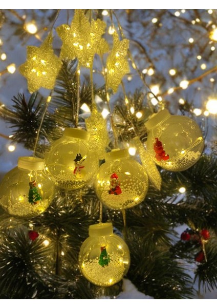 Neşehane Concept Noel Toplu Kar Tanesi Işık 10 Metre LED Işık Günışığı Dekor Lambası Yılbaşı Ağacı Işığı Organizasyon LED Işık