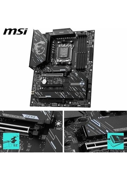 X870 Gamıng Wıfı Am5 Ddr5 8200MHZ(OC) 3x M.2 Usb4 HDMI 5g Lan Wıfı 7 Rgb Atx modelleri