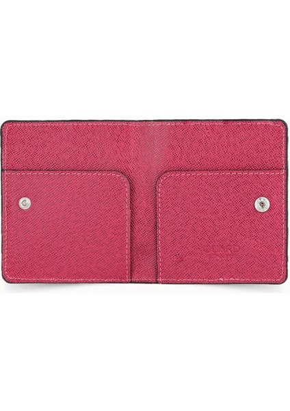 Guard Fuşya Saffiano Patlı Tasarım Deri Kartlık modelleri