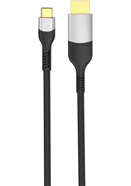 QG08 8k 60 Hz Görüntü Kalitesi Type-C To Port Kablo 3m Gri