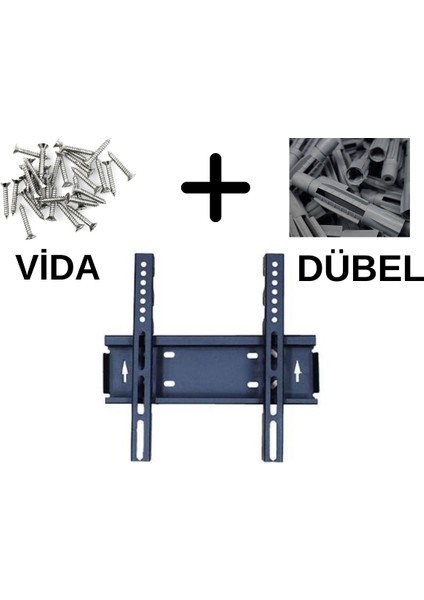 Sabit Tv Askı Aparatı – 32 Inç Uyumlu – Maksimum 40 kg Taşıma Kapasitesi fiyatları