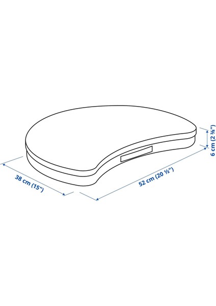 Oyulf Laptop Desteği Gri 52 x 38 cm modelleri