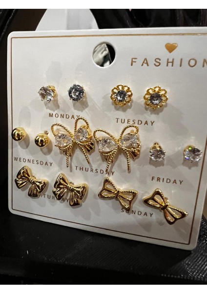 Çelik Altın Kaplama 14'lü Küpe