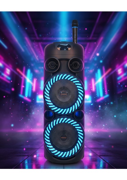 Kolav F2805 Ses Bombası Büyük Boy Party Box Bluetoot Hoparlör Speaker Taşınabilir Hoparlör 8 Inç modelleri