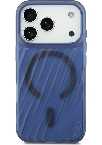 iPhone 17 Pro Uyumlu Kılıf Tumı Orjinal Lisanslı M-Safe Şarj Özellikli Transparan Kapak Mavi modelleri