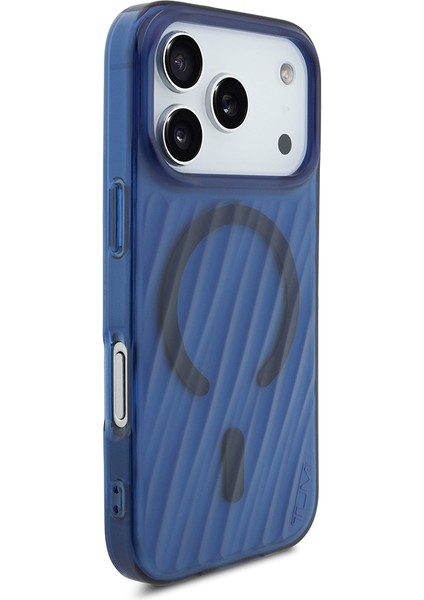 iPhone 17 Pro Uyumlu Kılıf Tumı Orjinal Lisanslı M-Safe Şarj Özellikli Transparan Kapak Mavi fırsatları