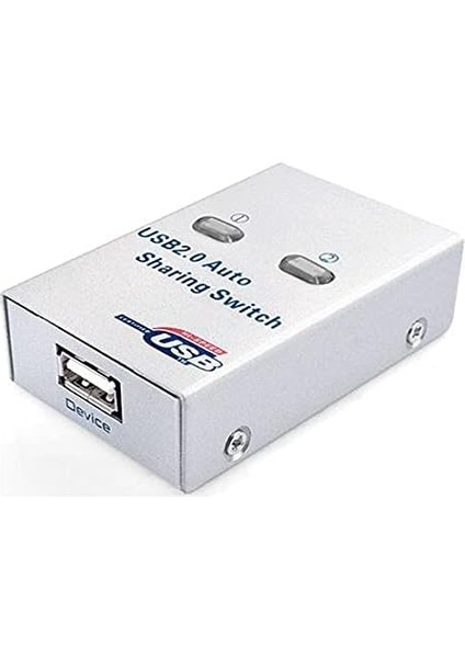USB 2.0 2 Port Switcher USB Seçici 2 Kasa 1 Yazıcı Sharing Switch