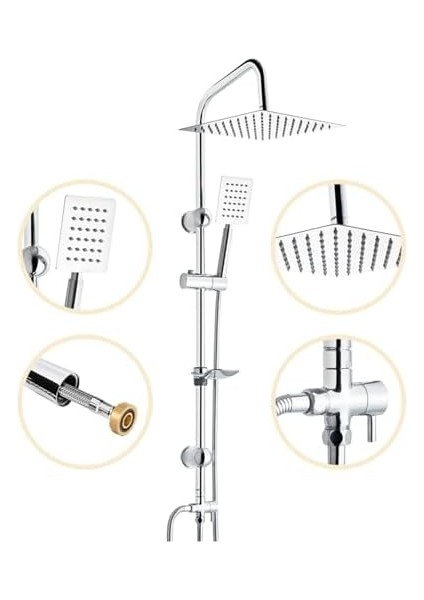 Inoxa Paslanmaz Çelik Yağmur Duş Seti fiyatları