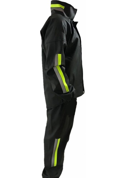 Motorcu Kurye Su Geçirmez Yağmurluk Takım - Siyah fırsatları