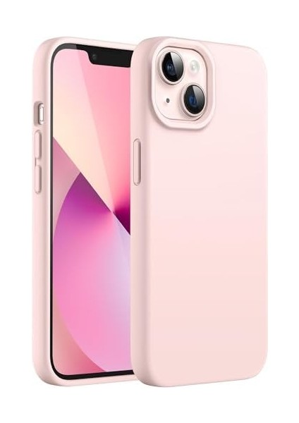 Aksesuar 13 ve 14 ile Uyumlu Içi Kadife Dışı Mat Yapıya Sahip Koruma Sağlayan Lansman Silikon Kılıf (Pudra Pembe) modelleri