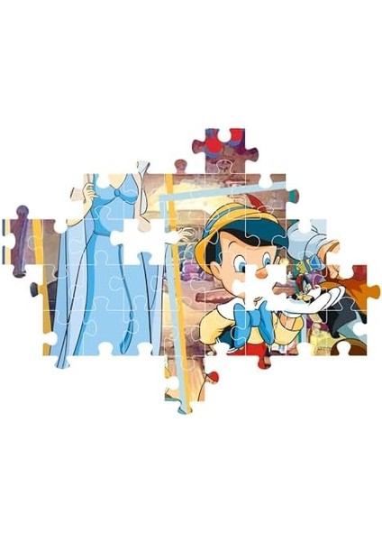 - 104 Parça Puzzle - Pinocchio modelleri