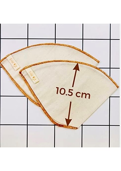 Yoga And (2 Adet) Yıkanabilir, Kumaş, Organik Kahve Filtresi (No:2) AĞARTILMAMIŞ%100 Ham Pamuk - Ekolojik Filtre No:2 modelleri