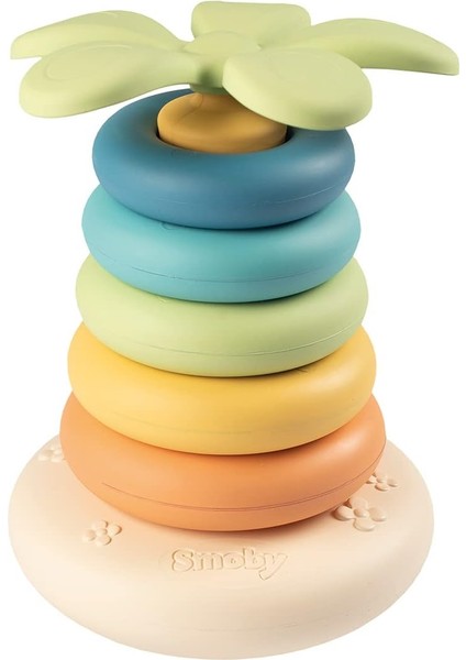 181202, S. Roly Poly Piramid Oyuncak, 5 Renkli, Geri Dönüştürülebilir, Eğitici ve Öğretici