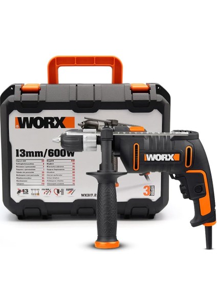 WX317.2 600WATT 13MM Profesyonel Darbeli Matkap