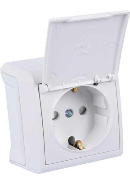 Beyaz Kapaklı Topraklı Priz Çarpma Karşıtı
