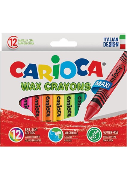 Elleri Kirletmeyen Pastel Boya Kalemi 12LI