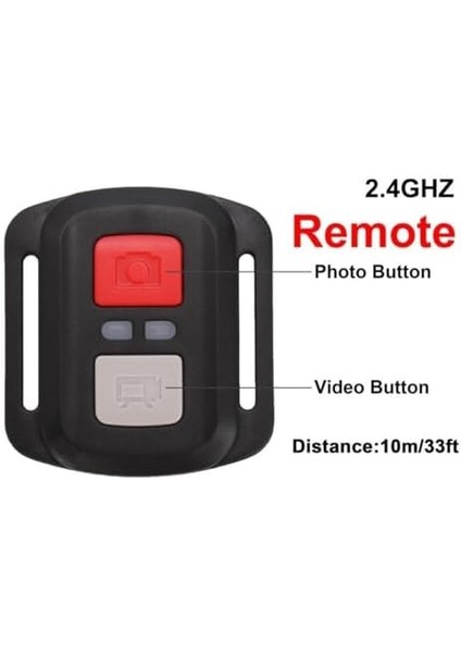 4K Ultra Hd Spor Aksiyon Kamerası – 2.4g Rf Kumandalı, Wifi, 16MP, 170° Geniş Açı, 30M Su Geçirmez, 2.0" Lcd, 900MAH Batarya, Anti Shake Dsp, 64GB Tf Kart Desteği H16R fiyatları