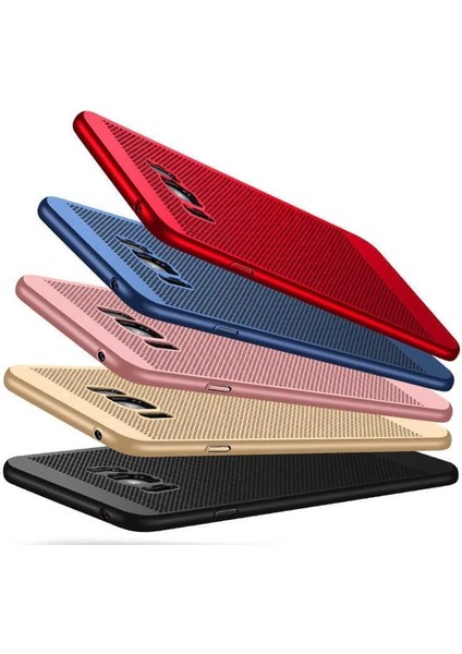 ile Uyumlu Galaxy S8 Plus Kılıf Delikli Ince Mat Renkli Sert Silikon Koruma Kapak Siyah fiyatları