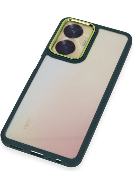 Realme C55 Kılıf Dora Kapak - Haki Yeşil