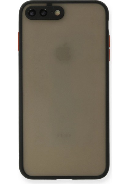 iPhone 7 Plus Kılıf Montreal Silikon Kapak - Siyah